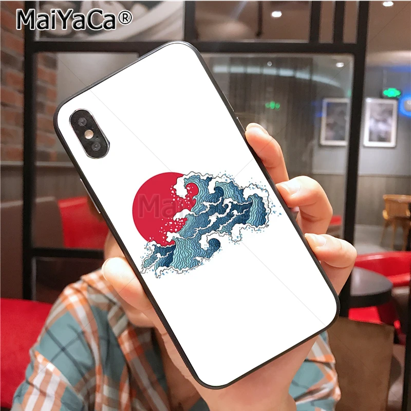 Чехол для телефона в японском стиле harmony Wave Carp Crane с уникальным дизайном iphone 11 12 Pro 8
