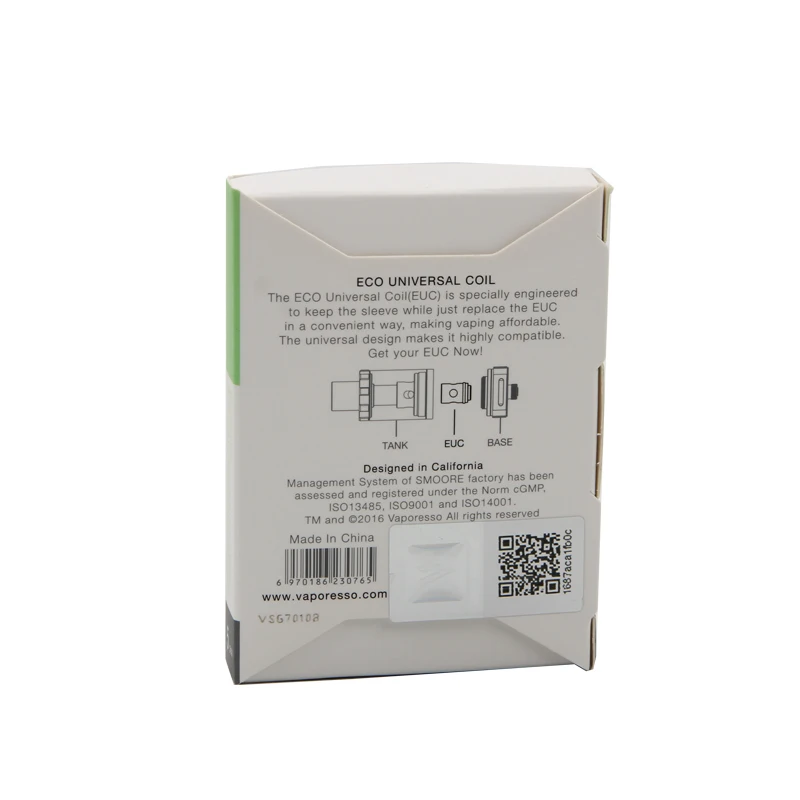 5pcs/lot Original Vaporesso Cerami EUC Coil Traditional Clapton 0.3ohm For Electronic Cigarette Veco One Plus Tank | Электроника