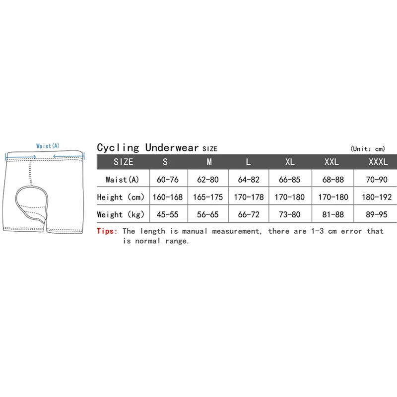 

Cycling Shorts Men Breathable Printed flexible tear-resistant Bicycle Saddle Padded Underwear