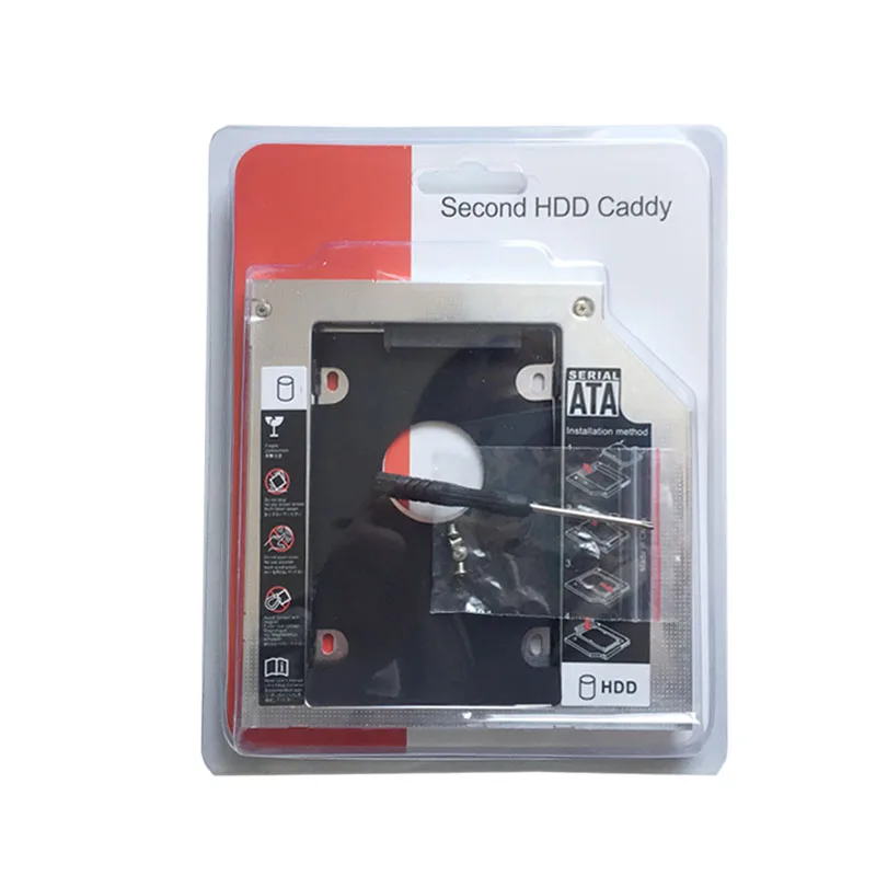12 7 мм 2-й жесткий диск HDD SSD SATA Caddy (подарочный оптический диск) для Dell Vostro 3400 3450 3460 3500