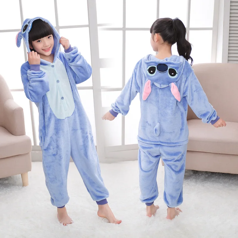 EOICIOI кигуруми Детский Пижамный Набор Animal Pikachu Stitch Panda Единорог Пижамный Детский Пижамный Для Мальчиков Девочек Пижамы Косплей Onesies детская пижама единорога пижама для девочки
