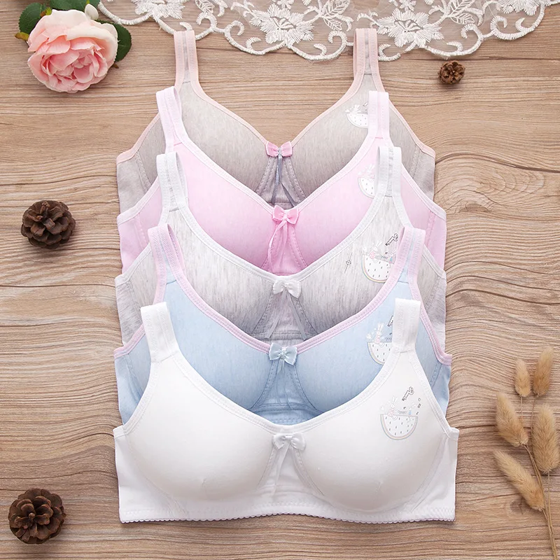 Маленькие тренировочные бюстгальтеры для маленьких девочек Мягкий беспроводной