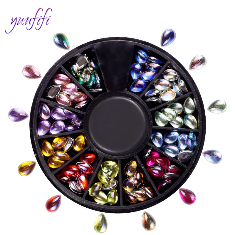 Новый Многоцветный жемчужный диск с плоским дном 12 цветов для самостоятельного