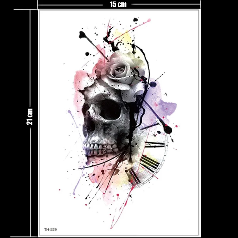 3 шт./лот тату для женщин временная татуировка чертика клоуна карманная совы на