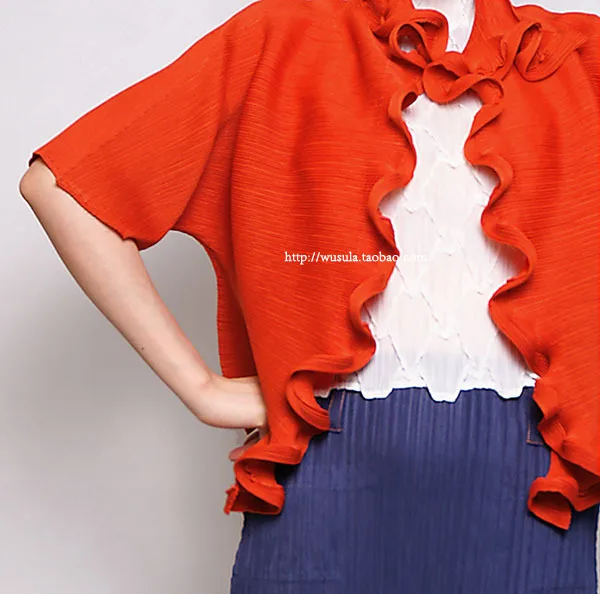 

HOT SELLING Miyake Fold agaric side half sleeves coat joker IN STOCK