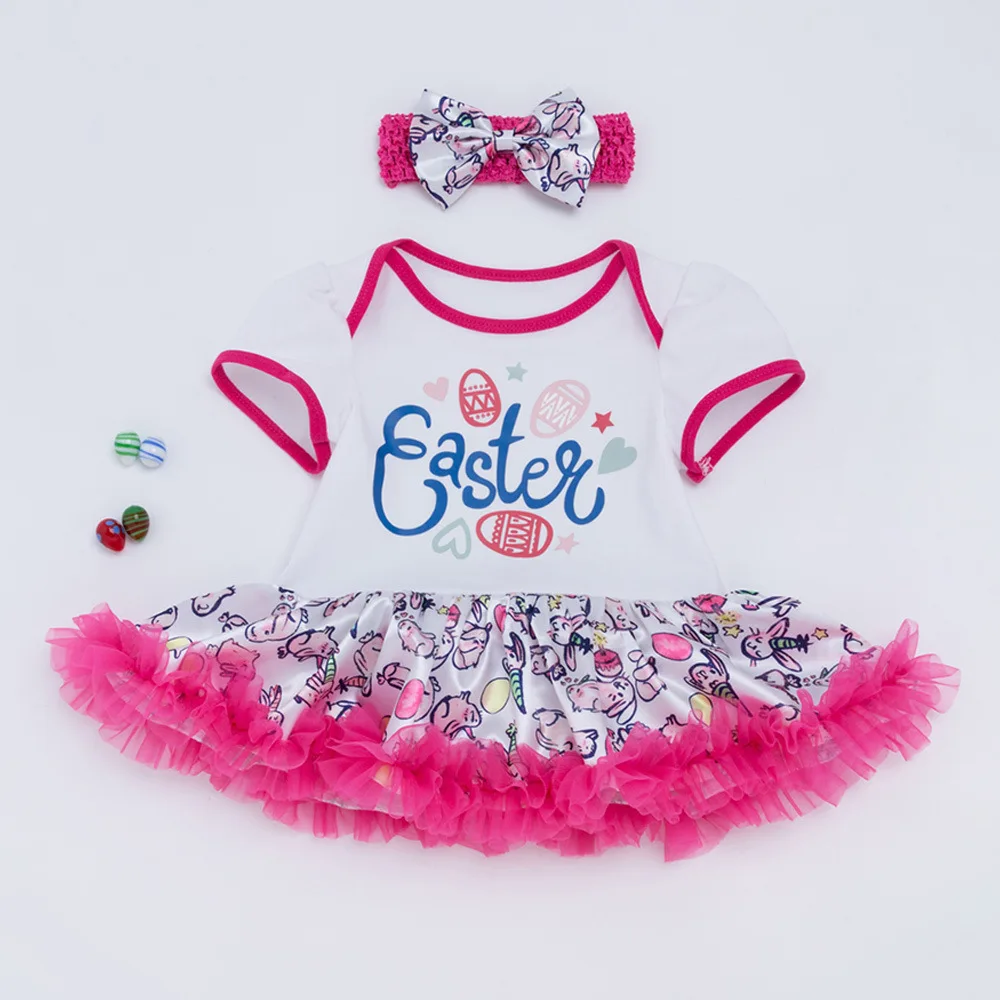 Боди для новорожденных комбинезон платья с пасхальными яйцами платье пачка