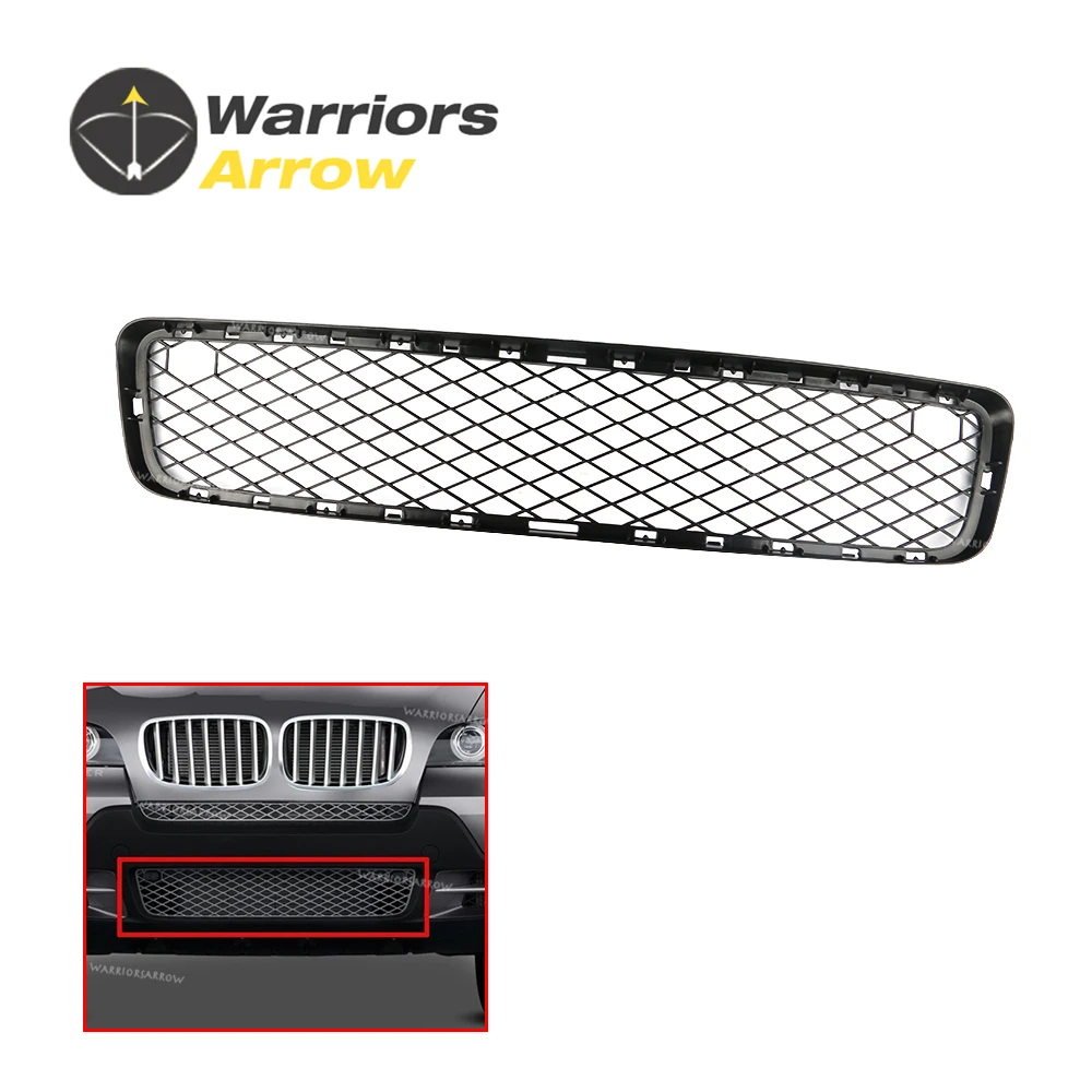 51117163956 51 11 7 163 956 для BMW X5 E70 2007 2008 2009 2010 передняя Центральная Нижняя решетка бампера
