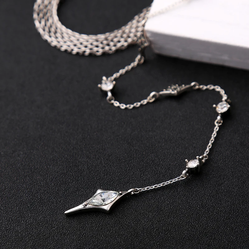 KISS ME, многослойное колье со стразами, ожерелье для женщин, новинка, Bijoux Maxi, массивное ожерелье, модное ювелирное изделие