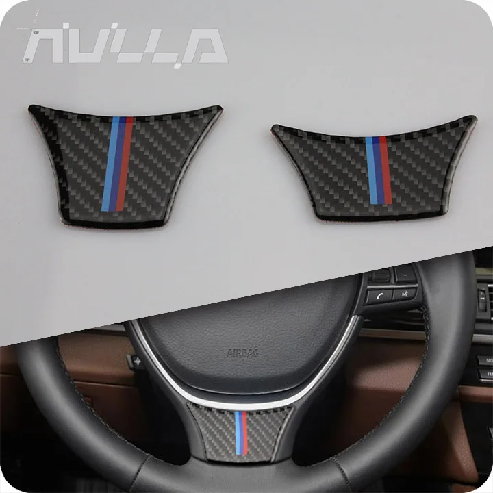 3D наклейка на руль из углеродного волокна для BMW 5 7 серии F10 F11 F07 автомобильный