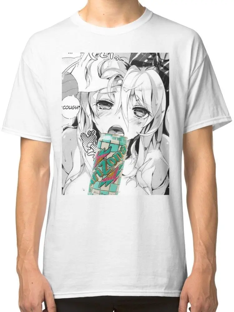 

Anime Can Hentai Men'S T Shirt White 2019 New Pure Cotton Short Sleeves Hip Hop Fashion O-Neck Casual Cotton T Shirt