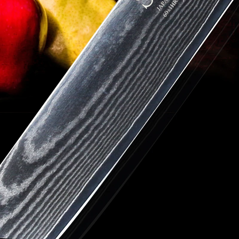 Sunnecko 8 &quotдюймов Slicer Кухонные ножи японский VG10 Дамаск Сталь острое лезвие Пособия