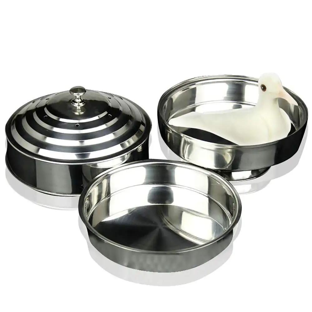 Fire Dove Pan с двойной нагрузкой магические трюки Серебряный двухслойный сценический
