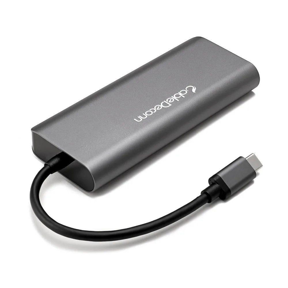 Thunderbolt 3 док-станция для usb3.1 type-c usb концентратор hdmi RJ45 многопортовый Адаптер hub