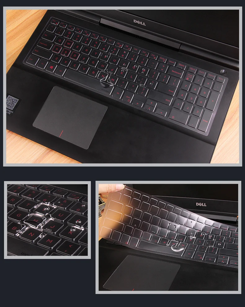 Ультратонкий защитный чехол для клавиатуры из ТПУ 15 6 дюйма Dell inspiron 5000 5568 15CR 15cr 4528b