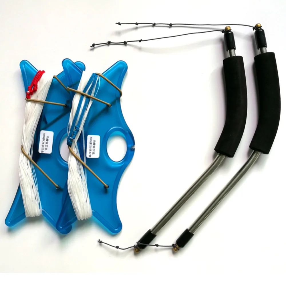 Наружные игрушки змей 2 4 м Тяговый мощный трюк кайт Quad Line спортивный с летающей