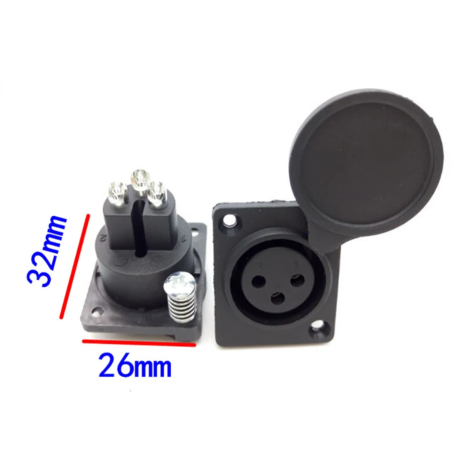 EClyxun 1 шт. XLR 3 Pin водонепроницаемый женский корпус панель монтируется гнездо