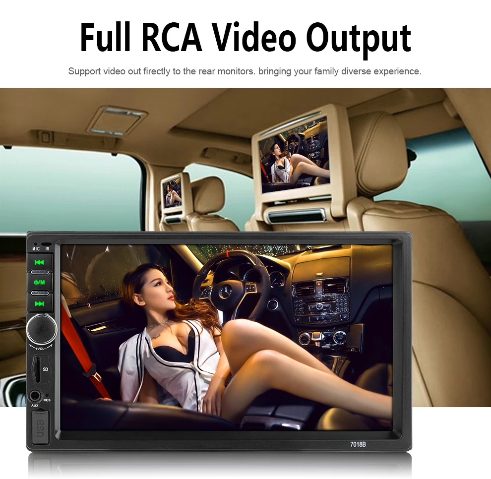 2 din стерео 7 "HD автомобильное радио Bluetooth FM аудио MP5 плеер mirrorlink 2din Авторадио