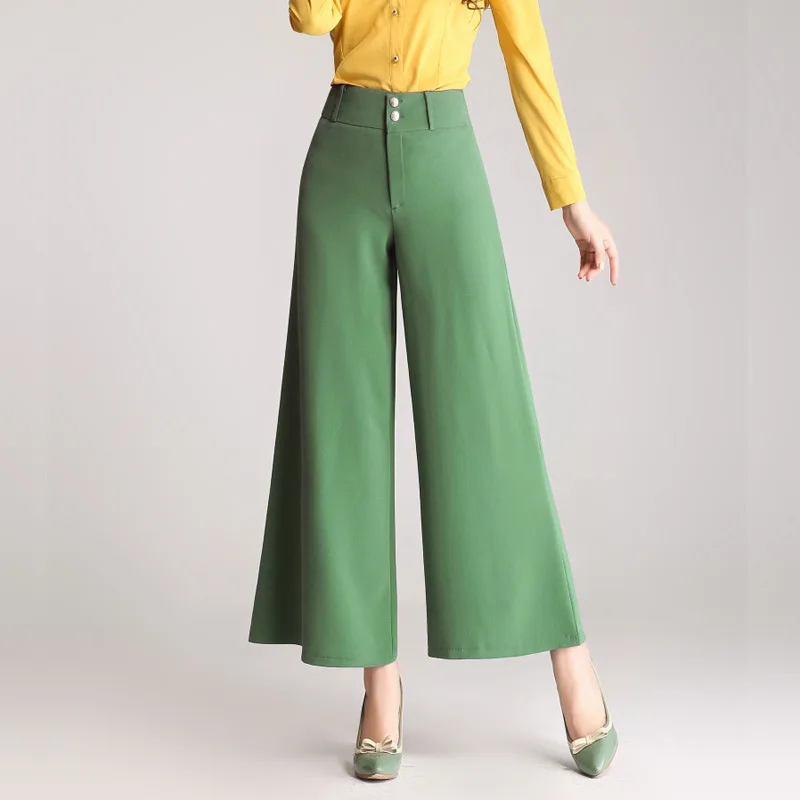 Новые женские летние туфли больших размеров брюки для женщин широкие длиной до