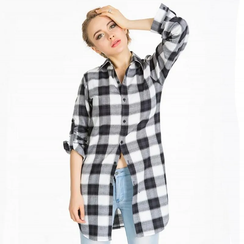 2017 летние женские блузки с длинным рукавом рубашки для девочек