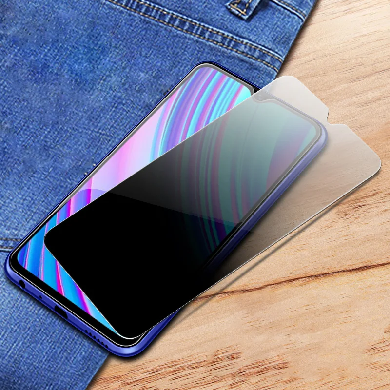 9H защита конфиденциальности закаленное стекло для OPPO Realme Q X Lite C1 X2 Pro XT анти-писк протектор экрана стекло защитная пленка
