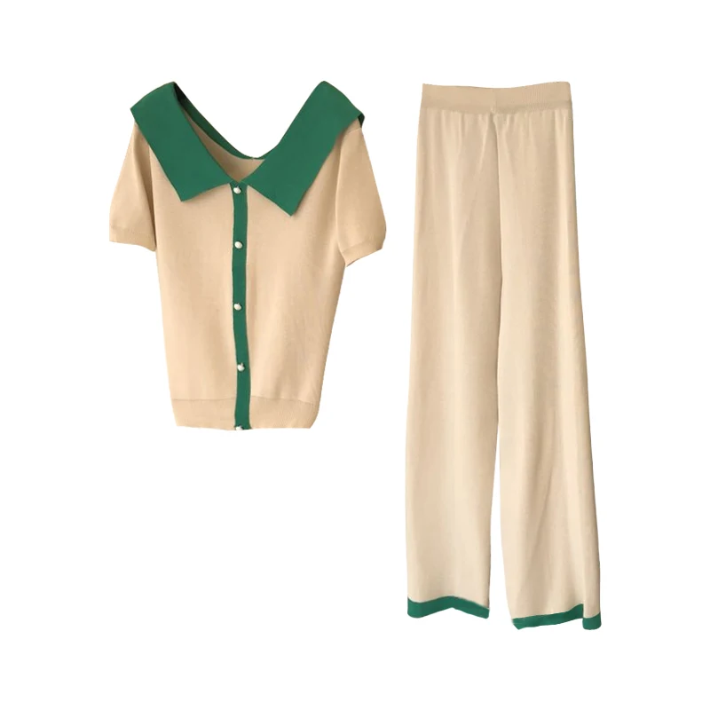 ALPHALMODA повседневные женские летние комплекты большой воротник однобортный