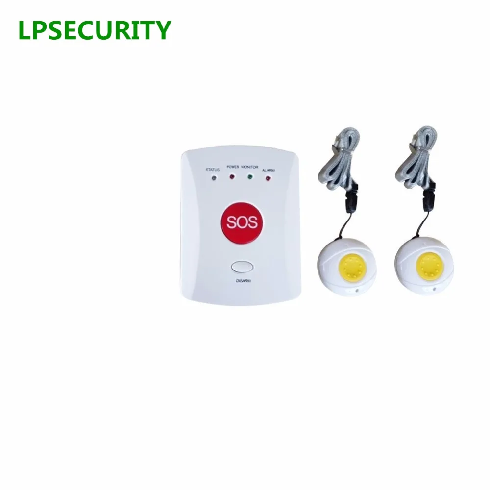 Аварийная сигнализация LPSECURITY GSM для пожилых людей/детей/пациентов с кнопкой SOS