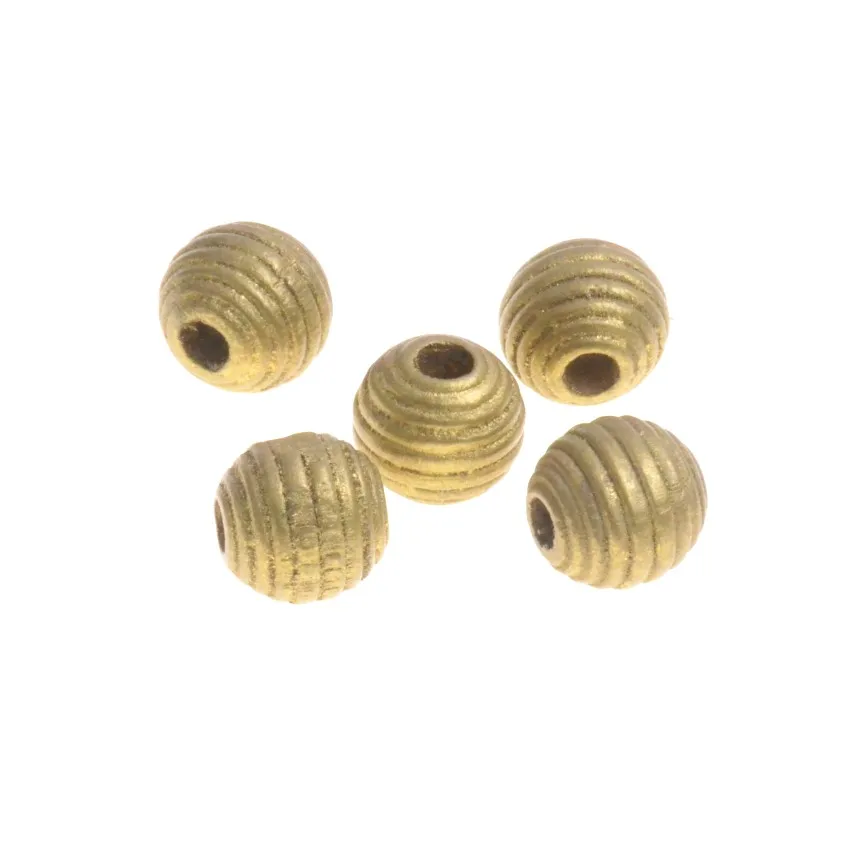 MIAOCHI DIY 20PCs 20mm Thread Beehive Wooden Beads For Jewelry Making Crafts Kids Toys Teething Spacer Beading | Украшения и