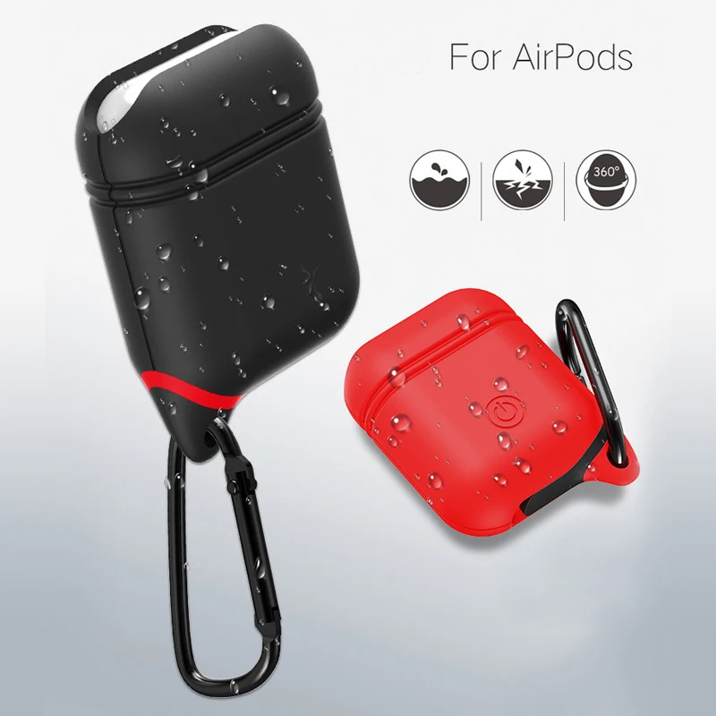 Новое поступление Силиконовая Защитная крышка чехол для гарнитура AirPods коробка