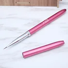 Профессиональная Кисть для дизайна ногтей Дизайн ногтей Цветок Резьба Рисование ручка для рисования розовый