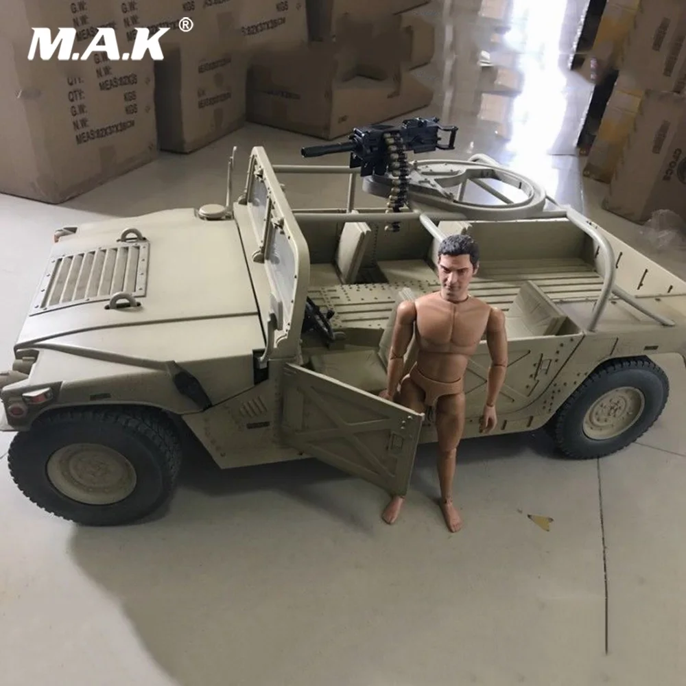 

1/6 Collectible Solider Scene Accessories Diecast Sand Color Painting Hummer Military Truck Vehicle Model Toy for 12'' Figure