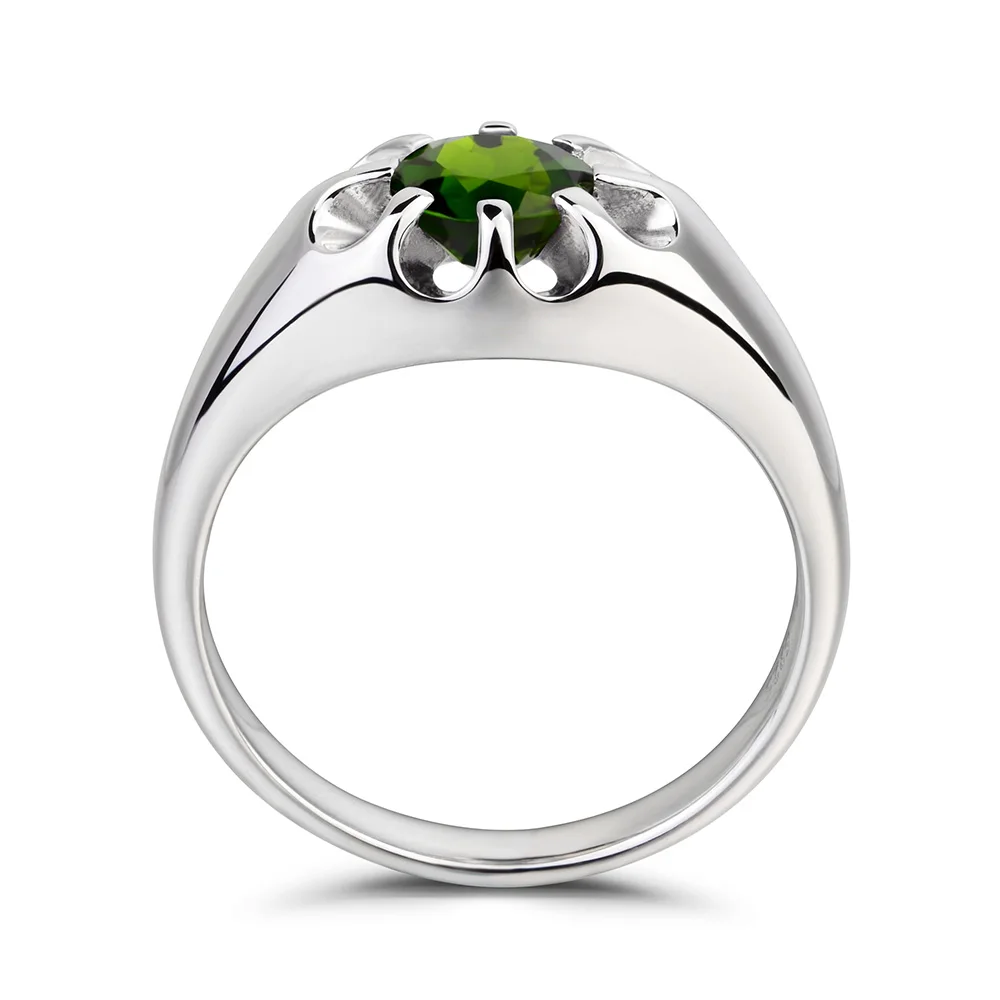 Украшения leige круглые огранки зеленый драгоценный камень юбилей кольцо