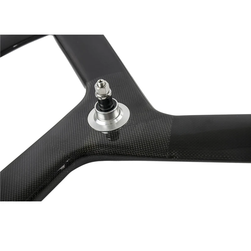 _ Трехспицевое колесо 56 мм глубина 23 ширина клинчерное трехспицевое для трека или