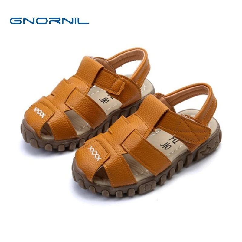 

New 2022 Summer Children Shoes Boys Girls Sandals Fashion Leather Boys Sandals Kids Soft Comfortable Toddler Baby Beach Shoes