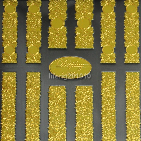 Высокое качество 7 неоновых цветов 3D наклейки для дизайна ногтей декоративные