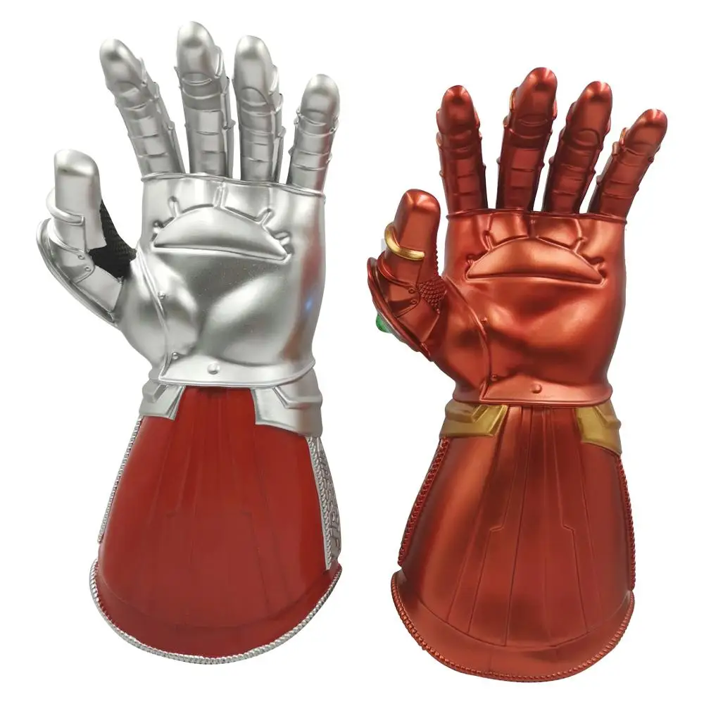 Перчатки для косплея Железный человек Бесконечность гаунтлет перчатки из ПВХ