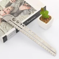 multifunctional scale ruler stainless steel angle ruler office compass protractor inner hexagon edc outdoor measurement tool
