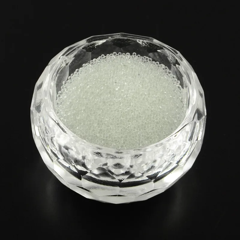 White Около 450 г/пакет 0,6~ 0,8 мм прозрачный DIY 3D дизайн ногтей украшения Мини стеклянные бусины для ногтей DIY изготовления крошечных икры ногтей бусины F70 - Цвет: White