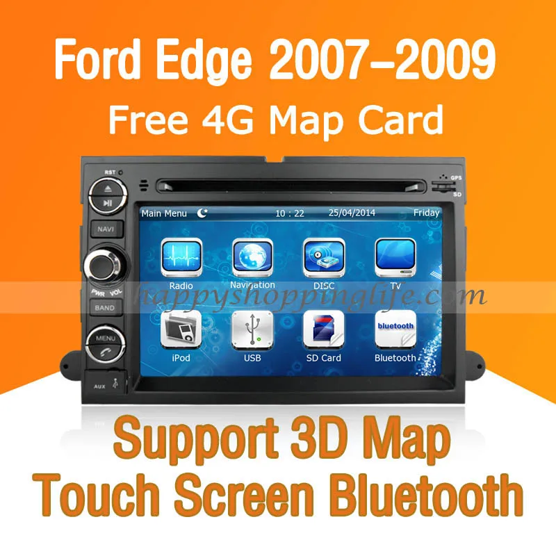 7 &quotавтомобильный dvd-плеер для Ford Edge 2007 2008 2009 Авто Радио стерео Мультимедиа плеер