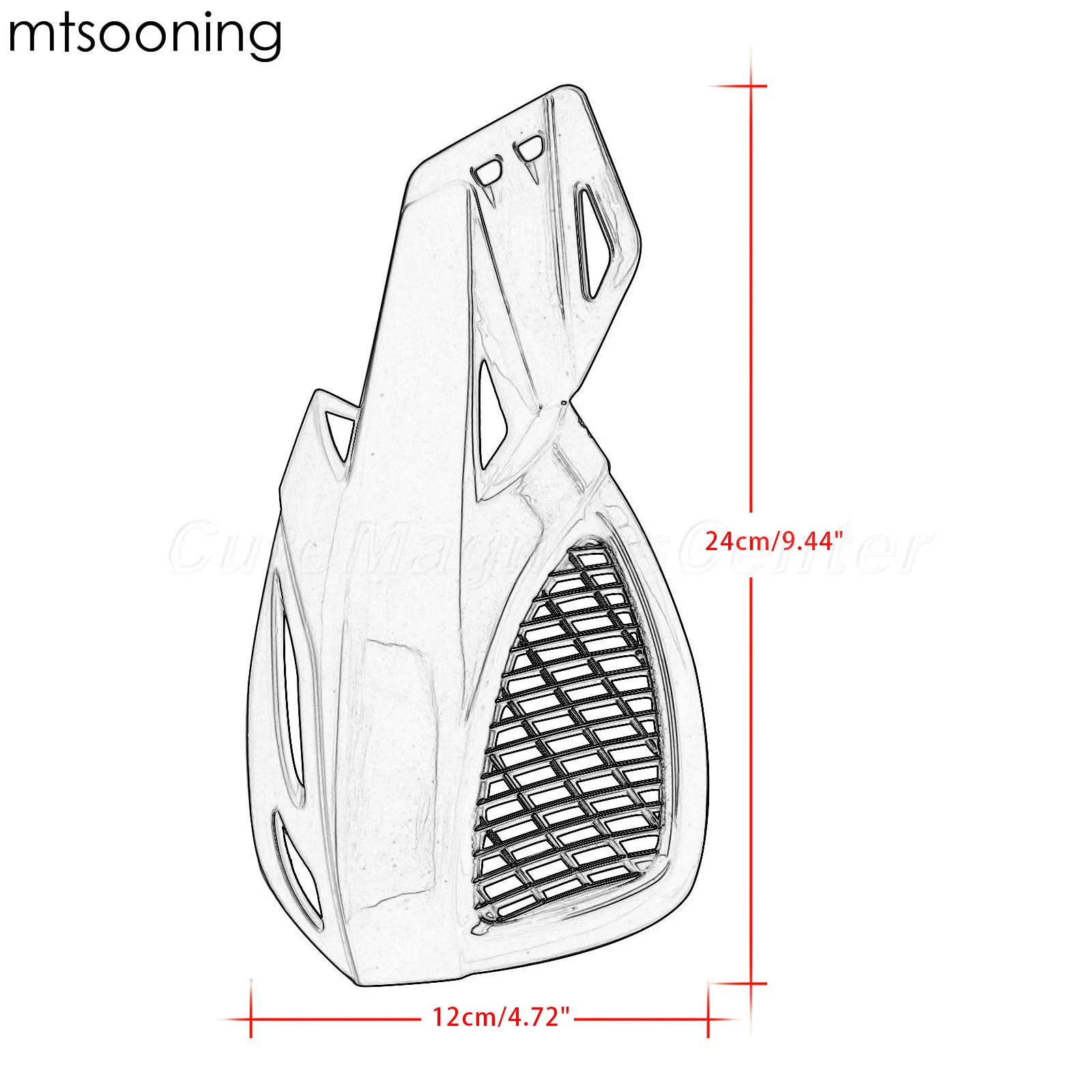 Mtsooning Красный 22 мм руль для мотоцикла ручной Защитный протектор Honda Yamaha KTM SX EXC XCW SMR