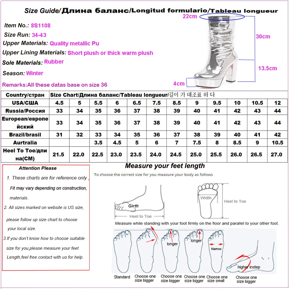 

2020 New autumn brand mid calf boots for women platform sexy club half boots high heels shoes bota feminina Large size 34-43