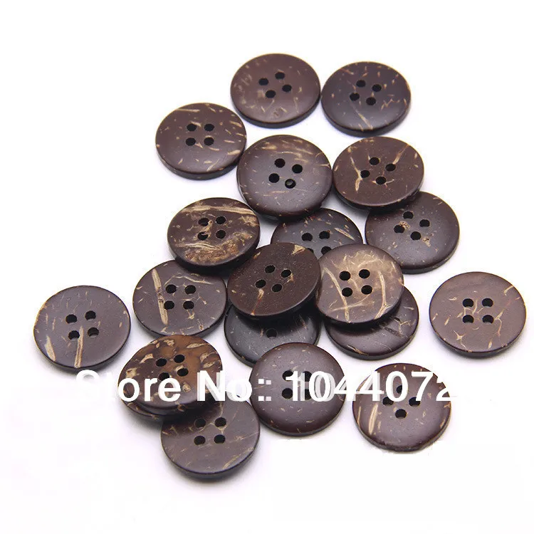Бесплатная доставка 18 мм декоративные кнопки для рукоделия corozo кокосовые