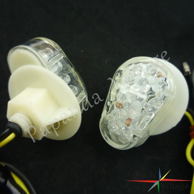 15x LED Clear мотоцикл смывное крепление указатель поворота Мотоцикл Янтарный мигалка