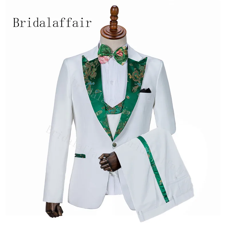 Мужские свадебные костюмы Bridalaffair 2020 облегающий пиджак для жениха с натуральными