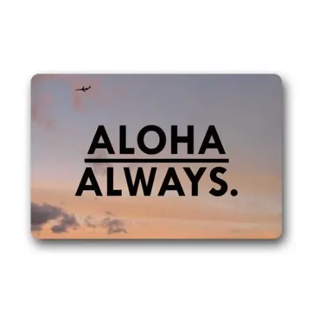 Дверные коврики на заказ закат у океана море Гавайский Aloha дверные покрытие не