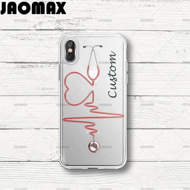 Jaomax Сердце Пара Персонализация «сделай сам» имя письмо дизайн на выбор для iPhone 11 XS MAX XR X 8 7 6S PLUS Прозрачный чехол для телефона - Цвет: Pattern 1