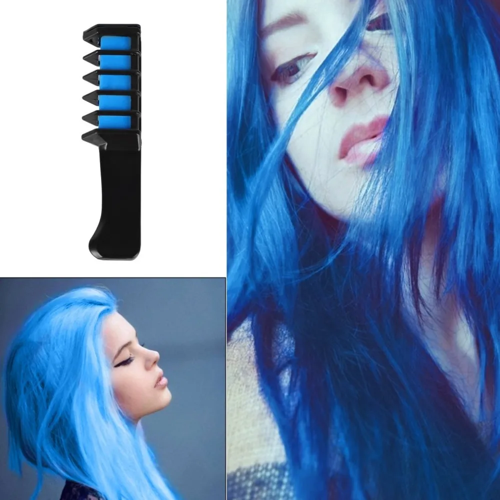 1pc Hair Mascara New Design Crayons for Color Chalk the Temporary Blue Dye With Comb 6 colors | Красота и здоровье