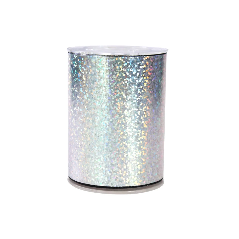 

200 ярдов, 3 дюйма, 75 мм, голограмма, серебряная Лазерная корсажная лента, приветствуется индивидуальная печать