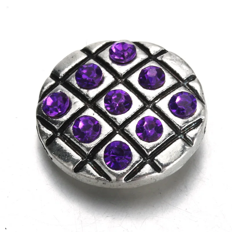 Fashion charm18-20mm Metal Snap Button rhinestones fit Bracelets Bangles snap Jewelry women jewelry wholesale | Украшения и