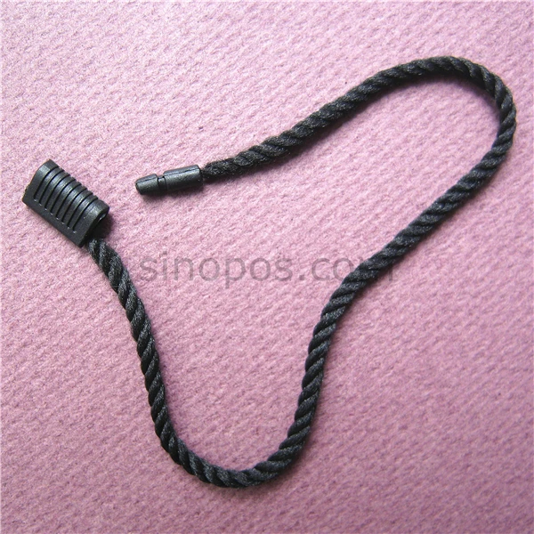 Бесплатная доставка Черная бирка с уплотнением толстой нейлоновой веревкой