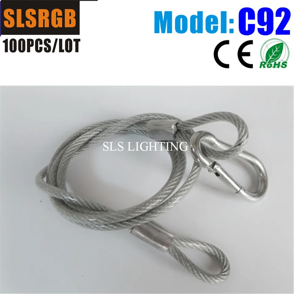 

100PCS/LOT Truss CLAMP, Safety Clamp Lighting Cable Wires Stage Light Safety Rope Cable for Stage Light Security Accessories